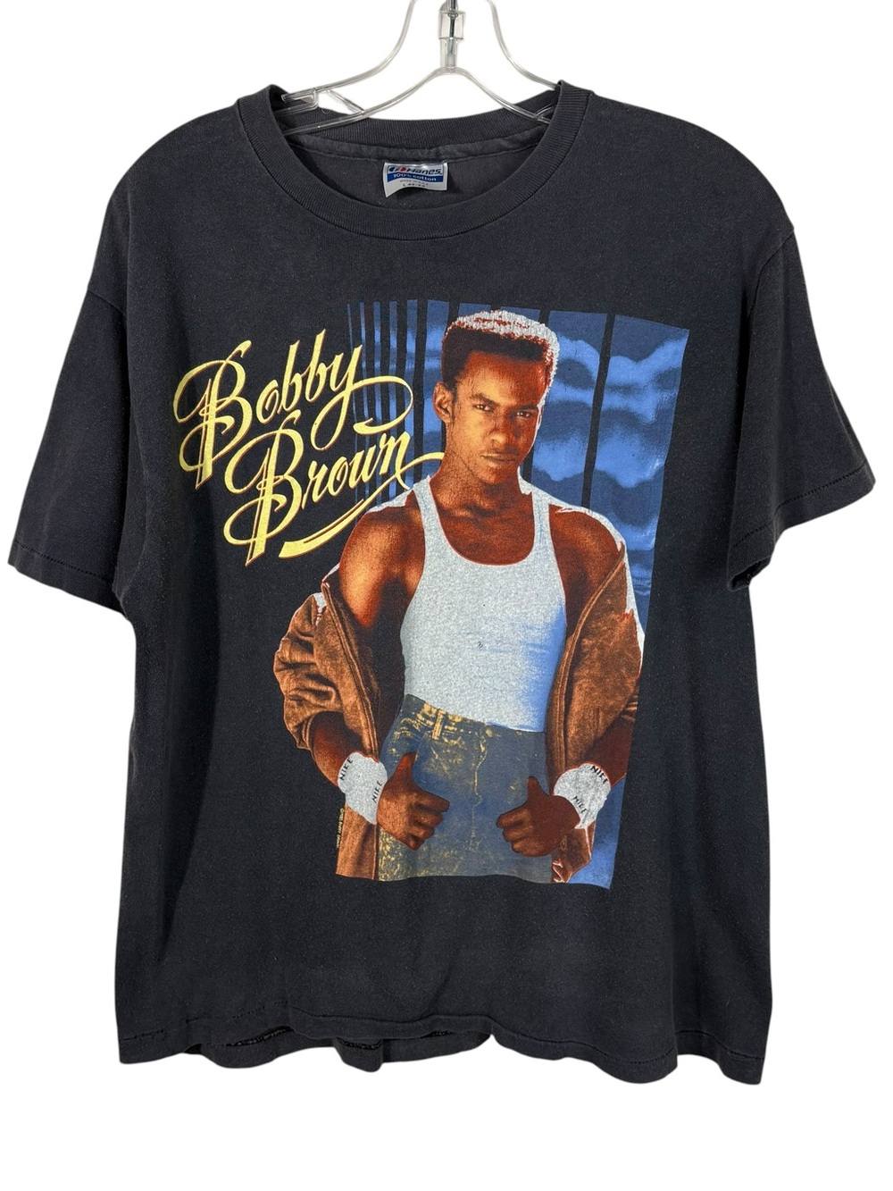 Vintage 80s 1988 Bobby Brown Single Stitch Hanes Tag USA Made T-Shirt Large L